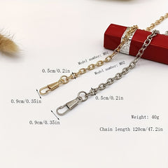 Metal Chain Bag Strap Replaceable Detachable Shoulder Bag Strap