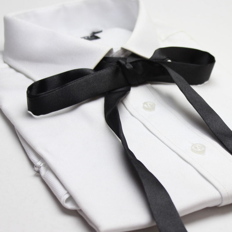 Silky Female Bow Tie Thin Ribbon Neckerchief Silk Tie