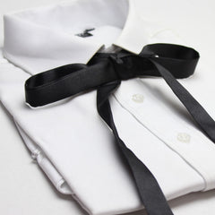 Silky Female Bow Tie Thin Ribbon Neckerchief Silk Tie