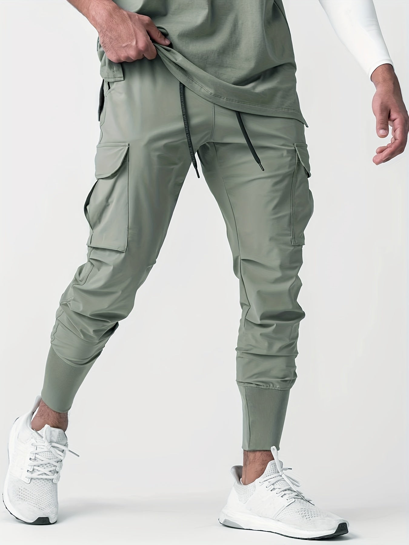 Men's Solid Joggers Outdoor Active Sweatpants