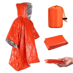 Cold Proof Emergency Raincoat for Camping Durable Aluminum Film Disposable
