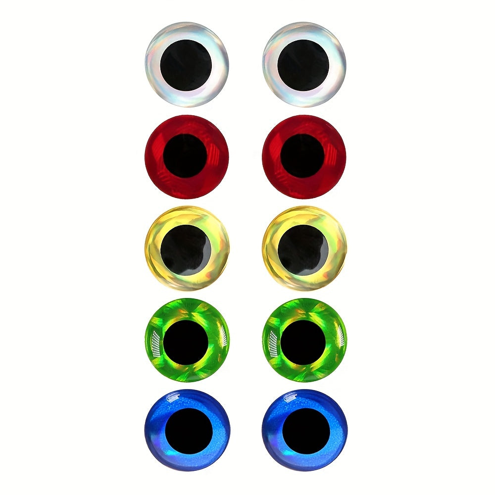 500PCS Holo 3D Fish Eyes for DIY Lures Jig Baits
