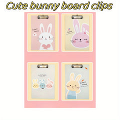 Wooden Cartoon A4 Clip Folder for Office Supplies
