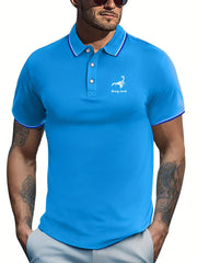 Scorpion Print Men's Casual Button Up Short Sleeve Lightweight Shirt