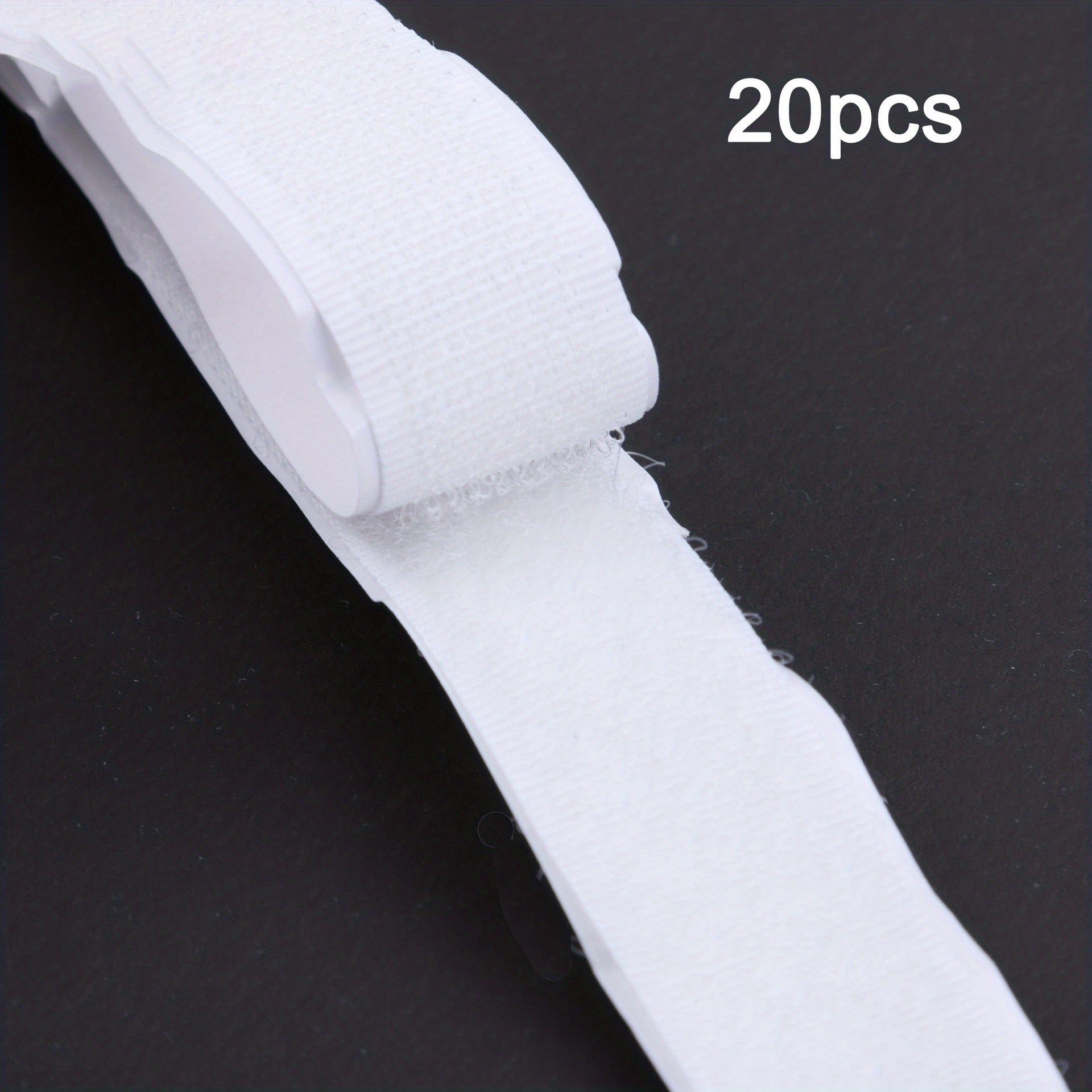 20pcs Hook and Loop Strips - Heavy Duty Mounting Strips for Home or Office Use