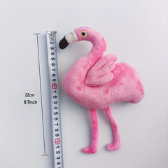 Cute Pink Flamingo Plush Toy Stuffed Animal Yellow Beak Nursery Decor Cuddly