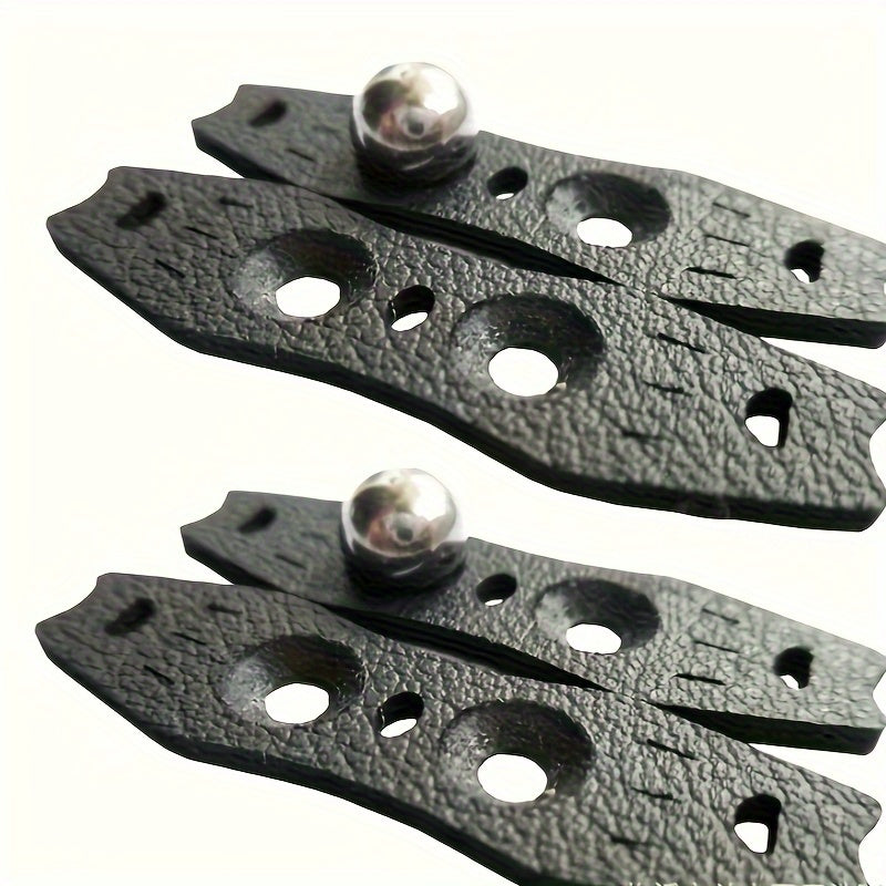 50pcs 2mm Microfiber Slingshot Pit Pouch With Double Pits & Hole for Locating