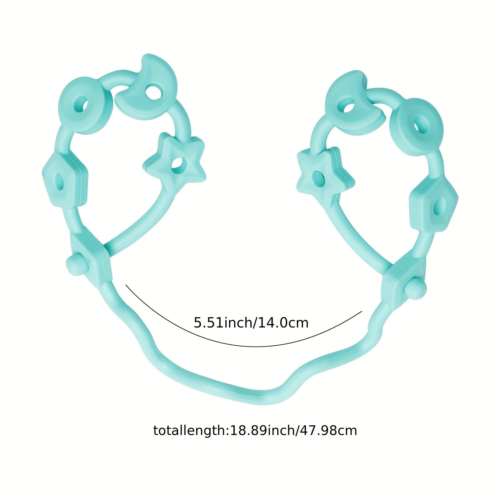 4pcs Silicone Pacifier Clips Adjustable Toy Straps Apricot 2 Gree