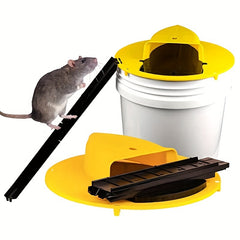 Flip Slide Bucket Lid Mouse Trap Humane Or Lethal Trap Door Style Catch Auto Res