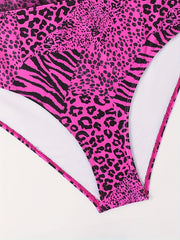Leopard Print Tankini Set