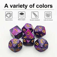 7pcs Party Polygon Dice Set Funny Games For Family Gatherings