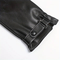 Men's Touch Screen Leather Winter Gloves