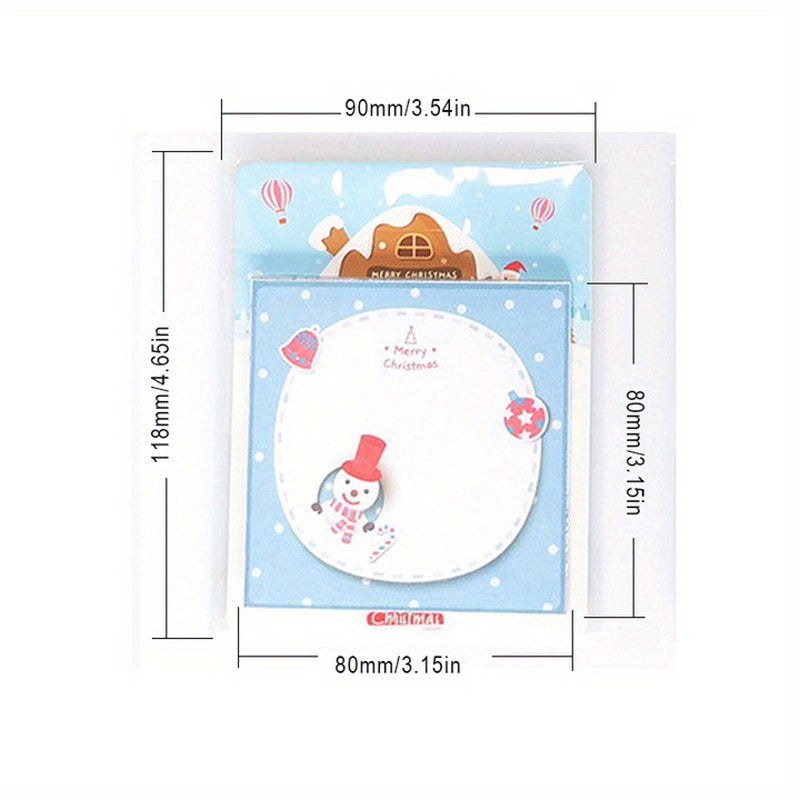 Christmas Cartoon Sticky Notes Student Memo Office Memos N Times Stickers