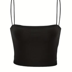Y2K Sexy Backless Cami Top Spaghetti Strap Crop Top for Summer