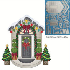 Christmas Flower Window Cabin Metal Cutting Mold DIY Scrapbooking
