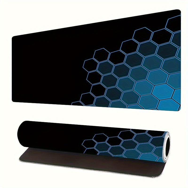 Anime Geometric Extended Mouse Pad Anti Slip Rubber Keyboard Mat
