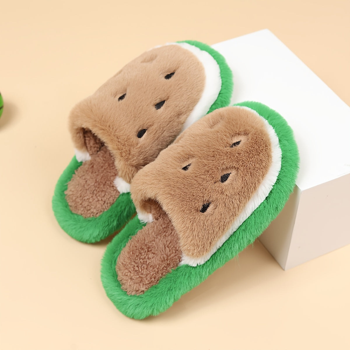Watermelon Slippers For Baby Girls Non Slip Closed Toe Slippers