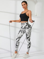 Leopard Print High Waist Hip Lift Leggings Sports Fitness Yoga Running Pants