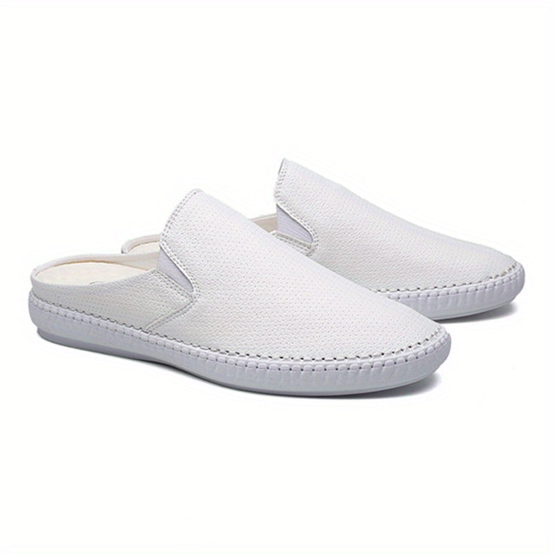 Men's Casual Slip on Mules Walking Slippers Backless Loafers