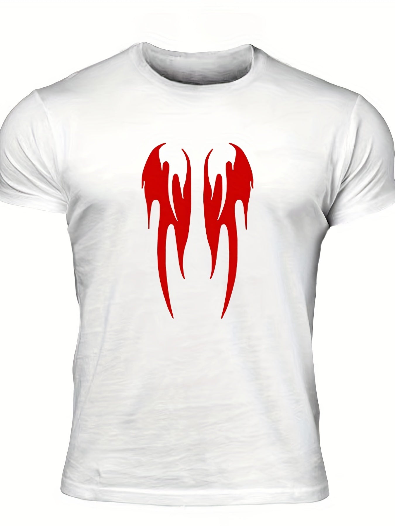 Men's Abstract Graphic T shirt Casual Comfy Slightly Stretch Crew Neck Tee