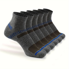 6 Pairs Men's Ankle Running Athletic Socks Breathable