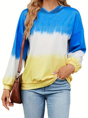 Tie Dye Hoodie Casual Long Sleeve Hoodies Sweatshirt Women's Clothing