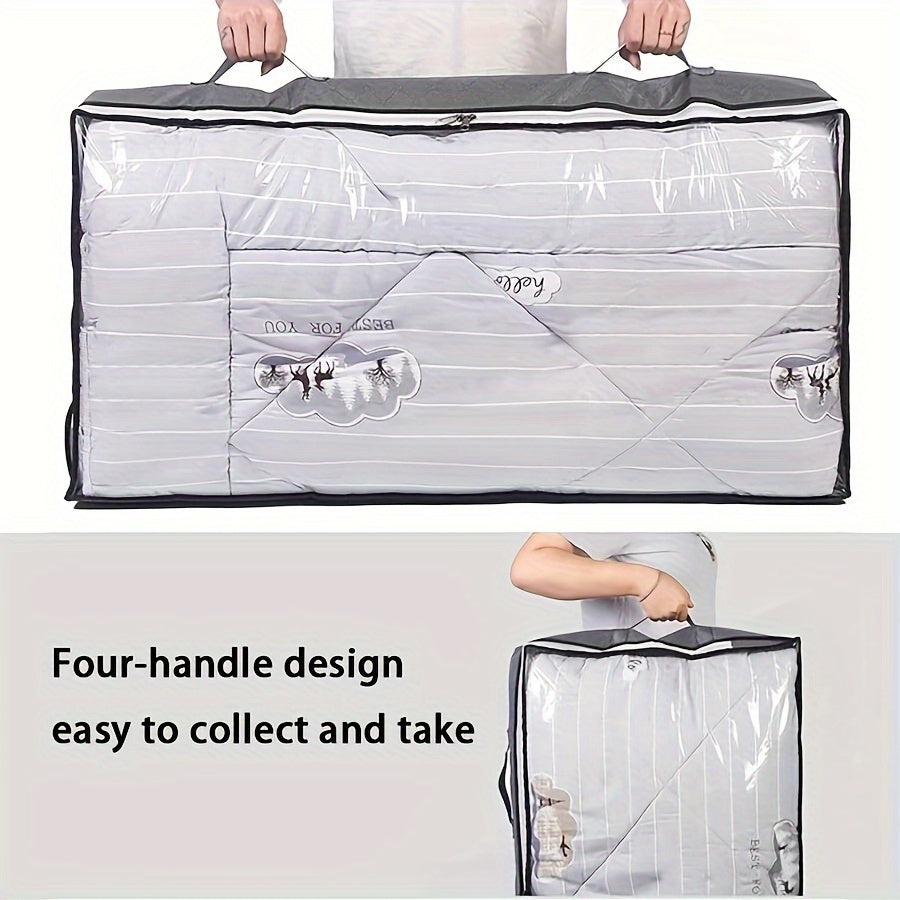 Large Capacity Storage Bag Zipper Dustproof Organizer For Closet