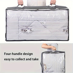 Large Capacity Storage Bag Zipper Dustproof Organizer For Closet