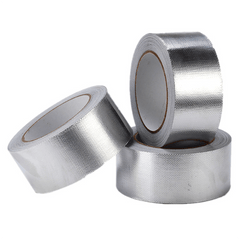 High Temp Aluminum Foil Tape Self Adhesive Glass Fiber Cloth Tape