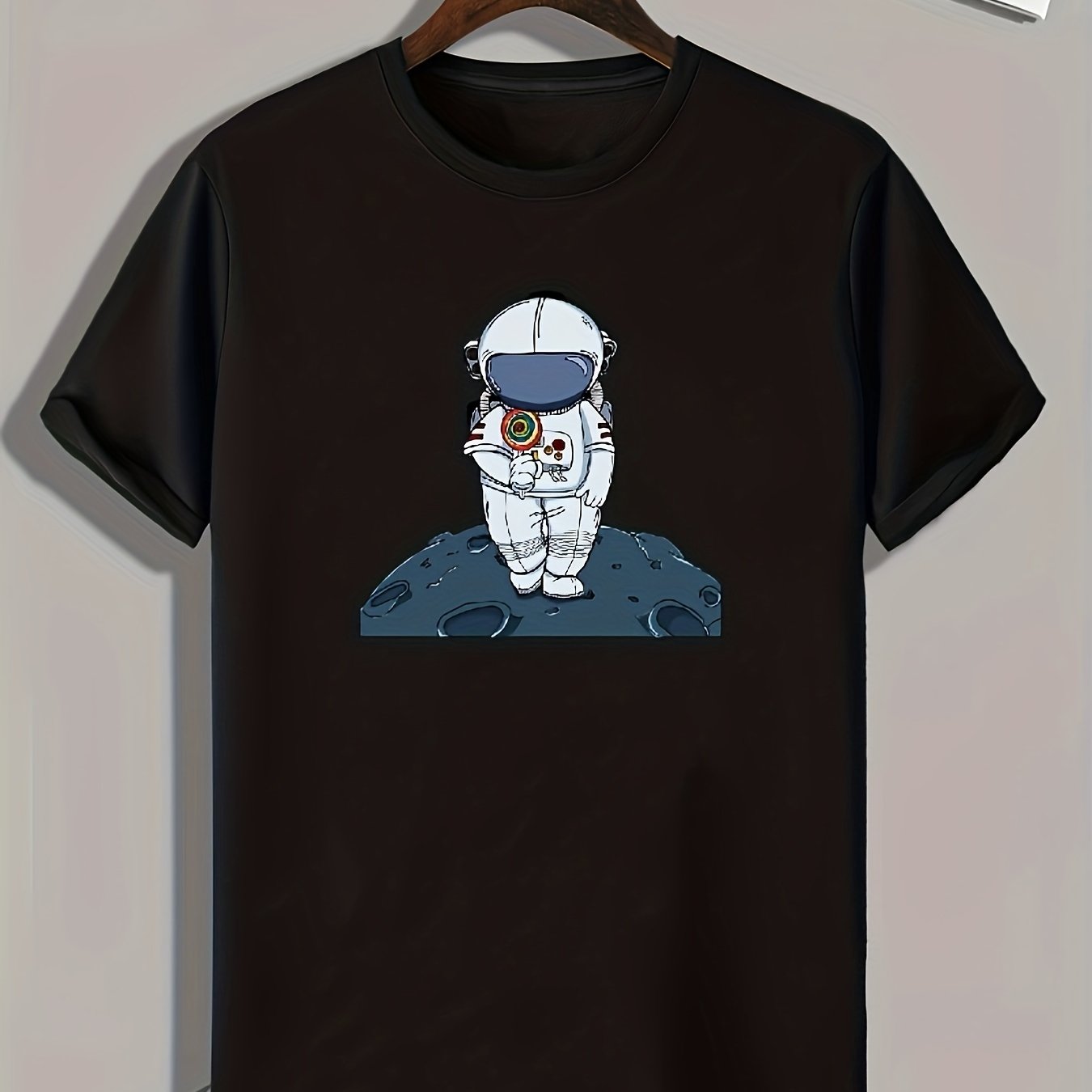 Astronaut Print Men's Graphic T shirt for Summer