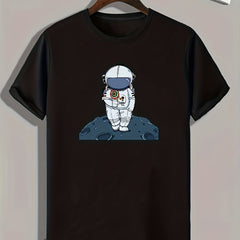 Astronaut Print Men's Graphic T shirt for Summer