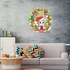 Christmas Rhinestone Pendant 5D Special Shape Hanging Chain