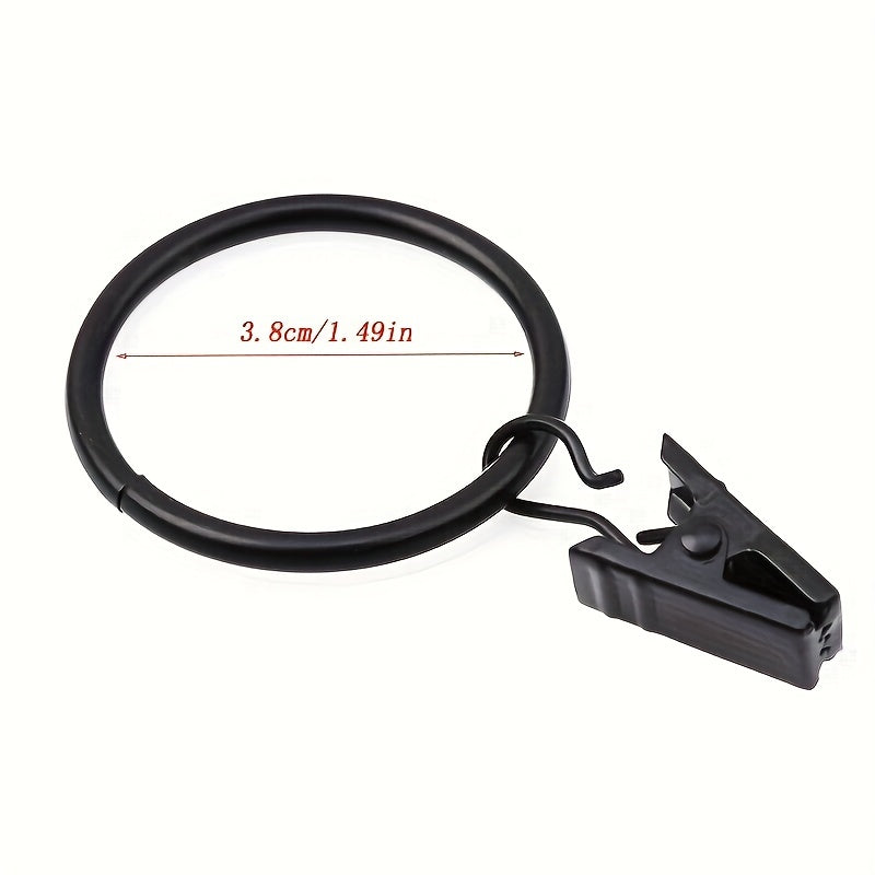 10pcs DIY Curtain Clip Set Shower Curtain Hook Roller Ball Hook