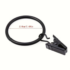 10pcs DIY Curtain Clip Set Shower Curtain Hook Roller Ball Hook