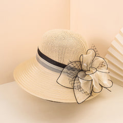Flower Decor Sun Hat For Women Ladies Girls Year Presents