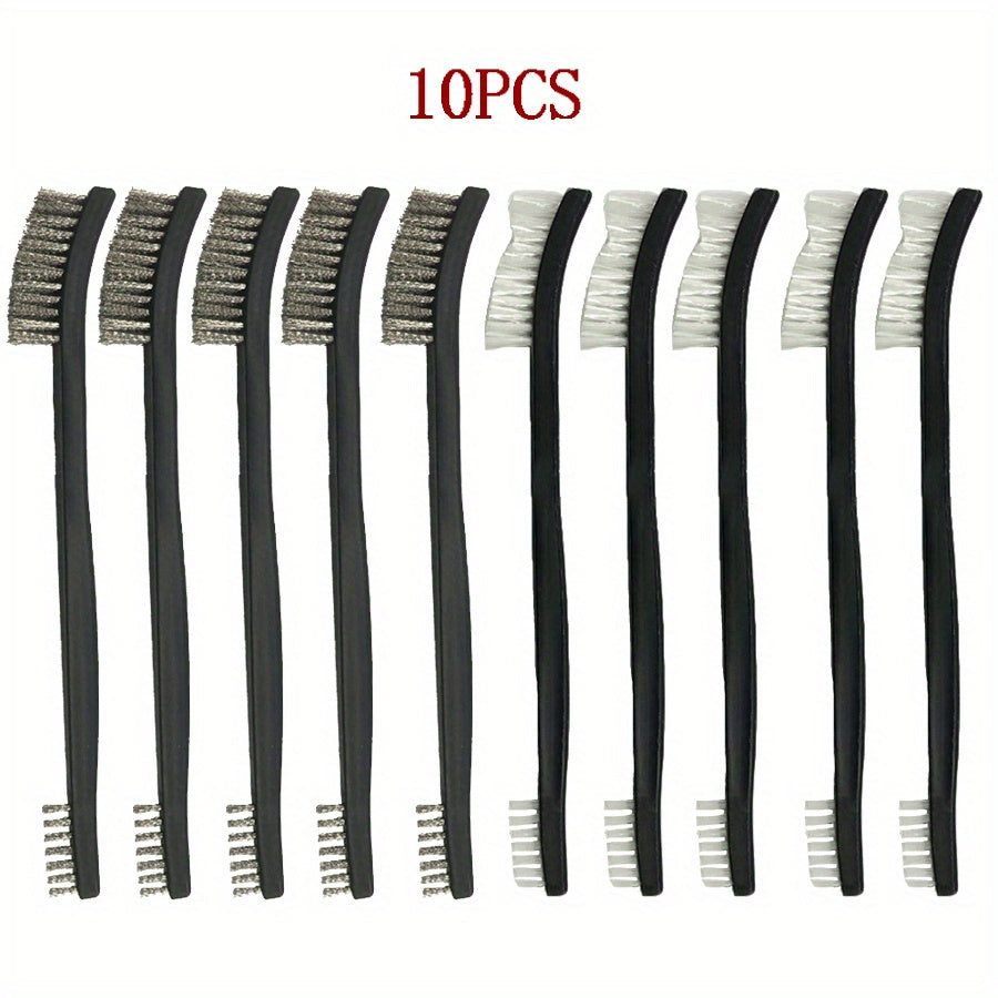 10 Piece Gun Cleaning Brush Set Double Headed Nylon Technology