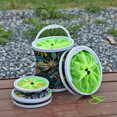 Portable Foldable Fishing Bucket Lightweight Durable Canvas Bucket
