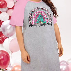 Christmas Nightdress Women's Tee Sleep Dress