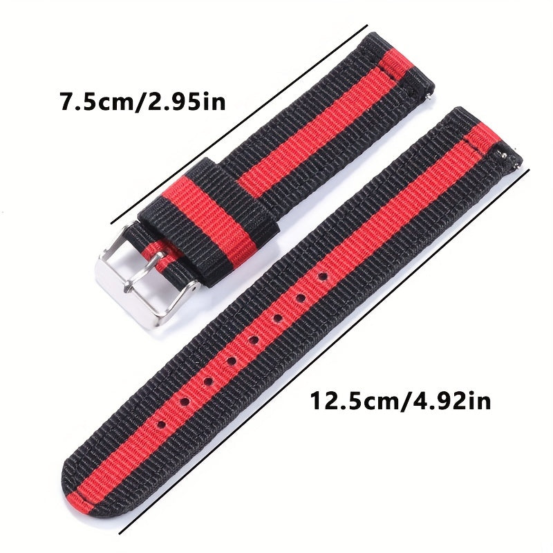 Nylon Watch Band For Galaxy 46mm 42mm Rainbow Quick Release Bracelet
