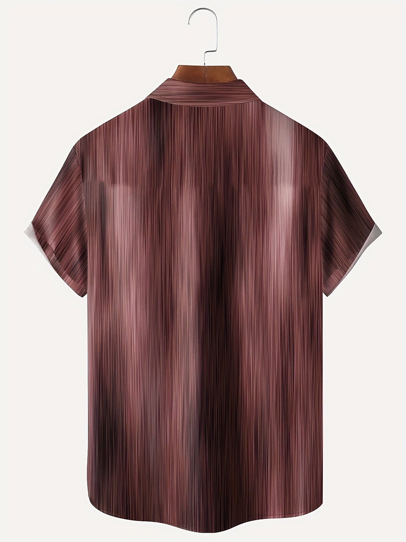 Vintage Gradient Stripe Print Shirt for Men