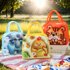 Cartoon Lunch Bag Insulated Portable Bag For Outing