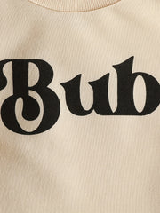 Boys BUB Letter Print Sweatshirt Casual Tee Top