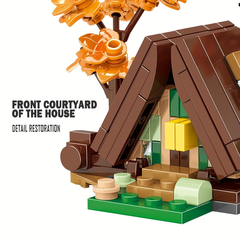 Mini Triangle House Building Block Toy Set