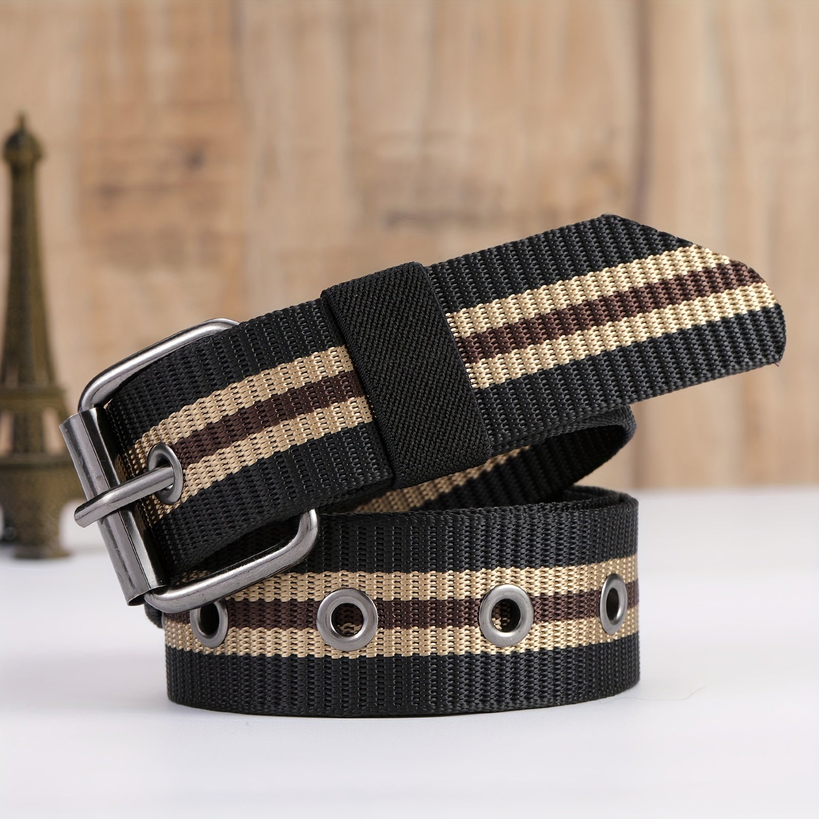 Adjustable Webbing Waist Belt Casual Canvas Belts For Men