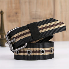 Adjustable Webbing Waist Belt Casual Canvas Belts For Men