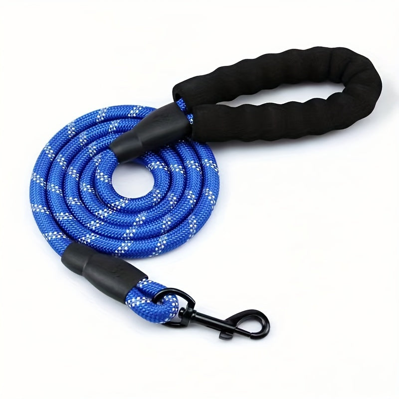Reflective Dog Leash with Padded Handle for Strong Dogs