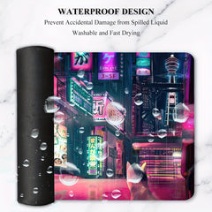 Anime Tokyo Street Gaming Mousepad 60 X 35 Non Slip Rubber Base