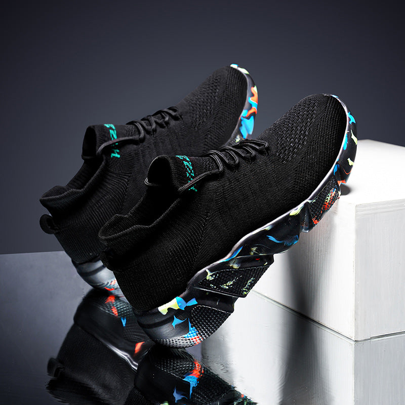 Men's Chunky Sneakers with Mesh Front