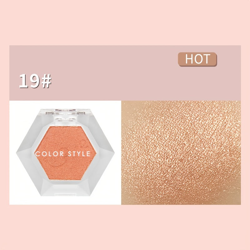 Monochrome Eyeshadow Compact Orange Coral Autumn Pumpkin Halloween