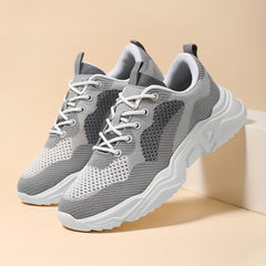 Men's Lightweight Running Shoes Breathable Comfortable Lace Up Sneakers